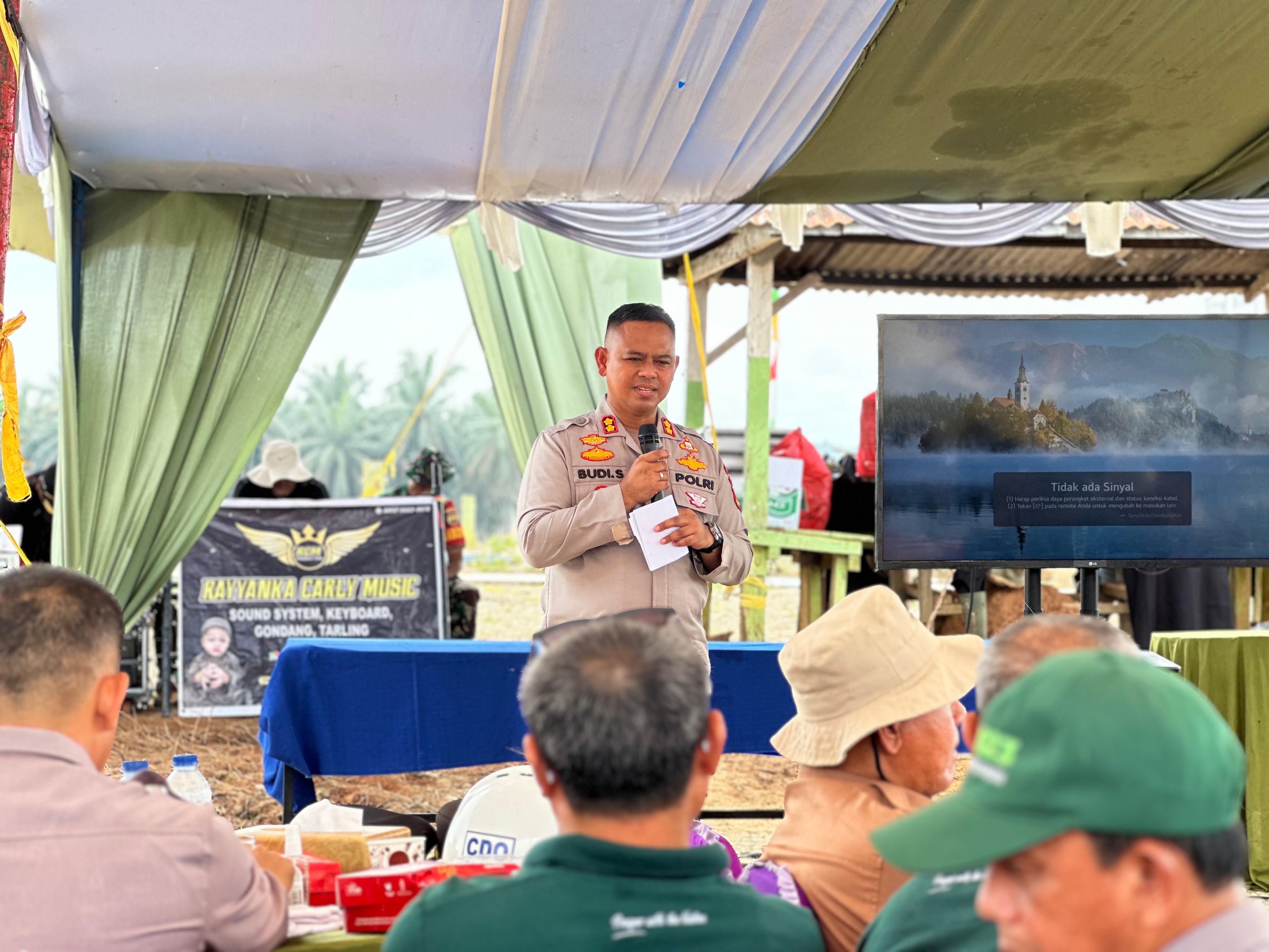Polres Rokan Hulu Kolaborasi Secara Virtual Dengan Kementan dan Mitra Sukseskan Penanaman Jagung 1 Juta Hektar