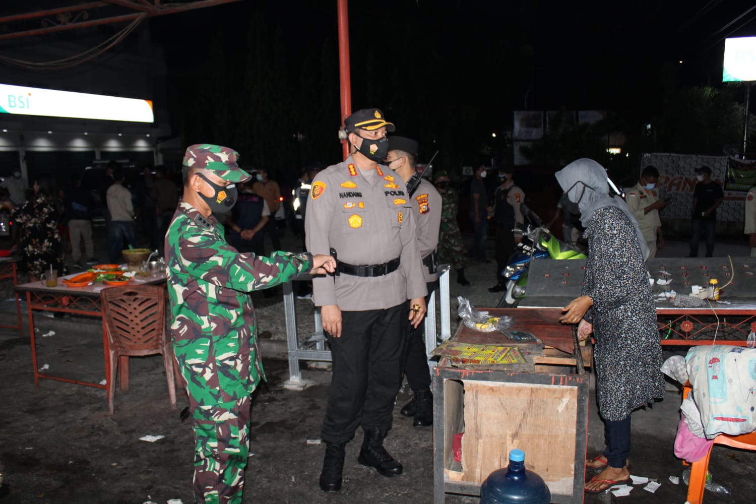 Tim Satgas Covid-19 Gabungan Kota Pekanbaru Gelar Operasi Yustisi Penerapan Protokol Kesehatan