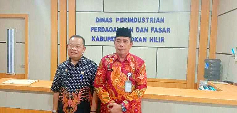 Jalin Kerjasama, Disperindag Rohil, Terima Kunjungan Delegasi  Disperindag Rohul