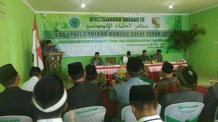Musda ke III KH. Drs. Muhidin Pardi Kembali Pimpin MUI Tubaba