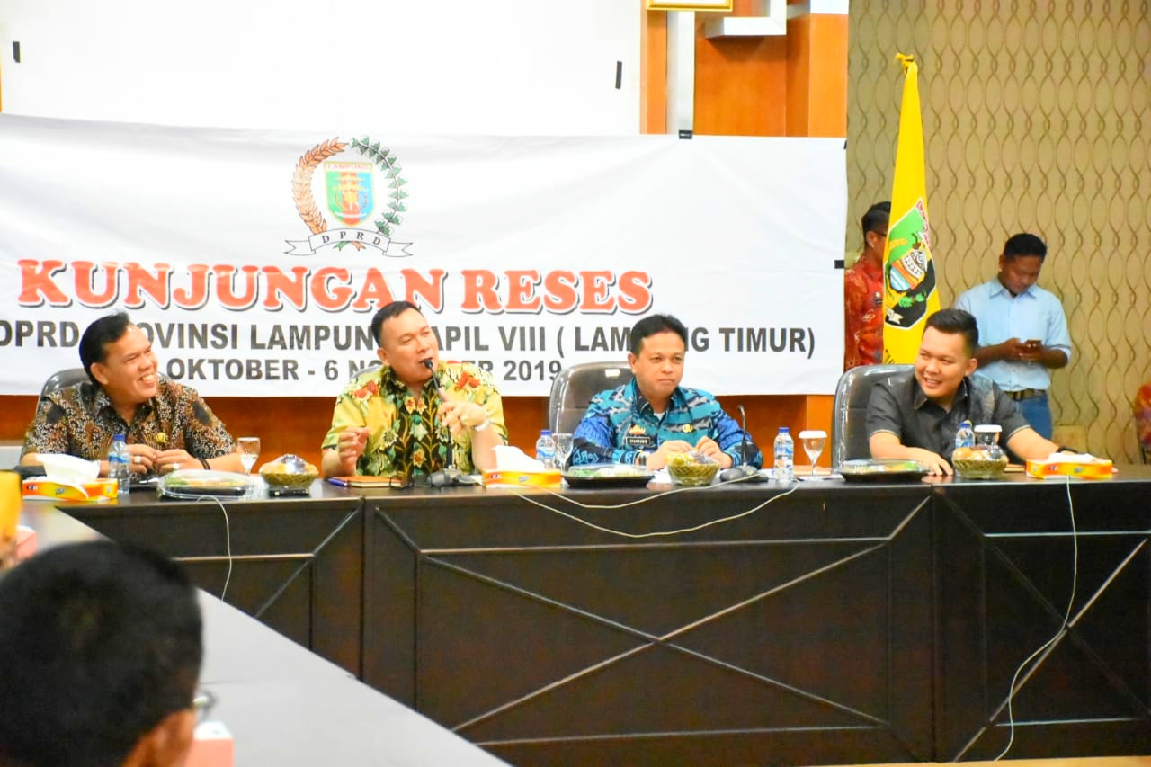 Sekda Hadiri Kegiatan Reses Anggota DPRD Lampung Dapil VIII Lampung Timur