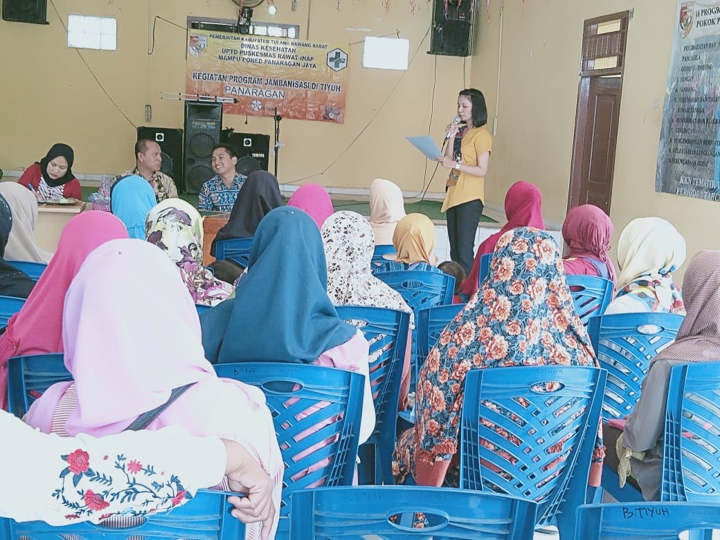 Dinkes Tubaba Sosialisasi Stimulan Jambanisasi di Tiyuh Panaragan