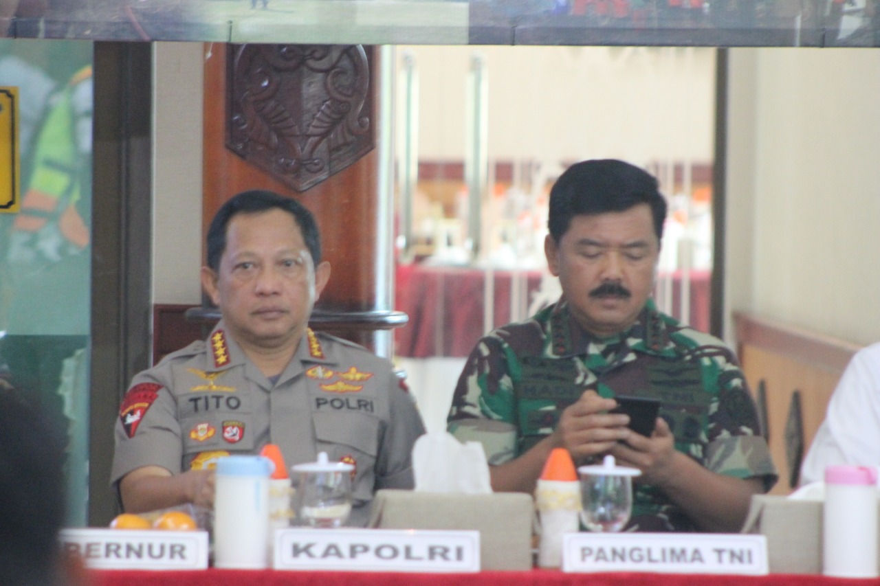 Kapolri dan Panglima TNI Kunjungi Kota Palangka Raya