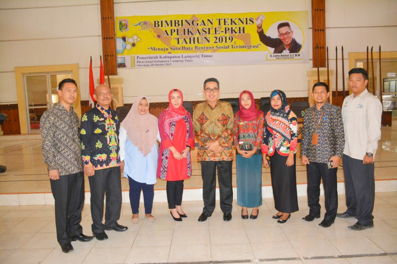 Bupati Lampung Timur Buka Bimtek Program Keluarga Harapan