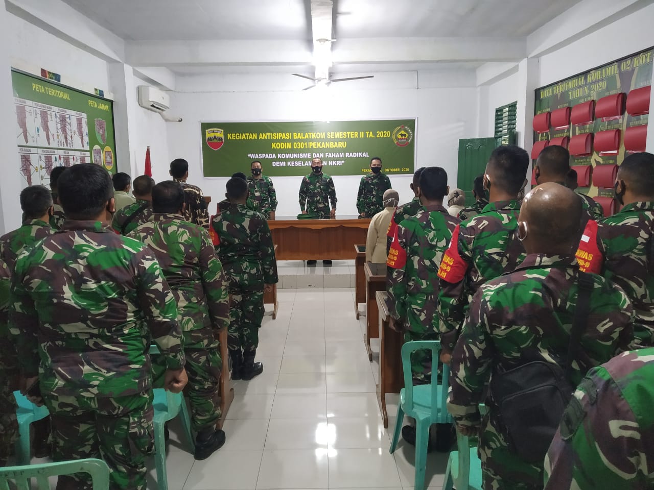 Kodim 0301/PBR Gelar Kegiatan Antisipasi Balatkom dan Paham Radikal Semester II Tahun 2020