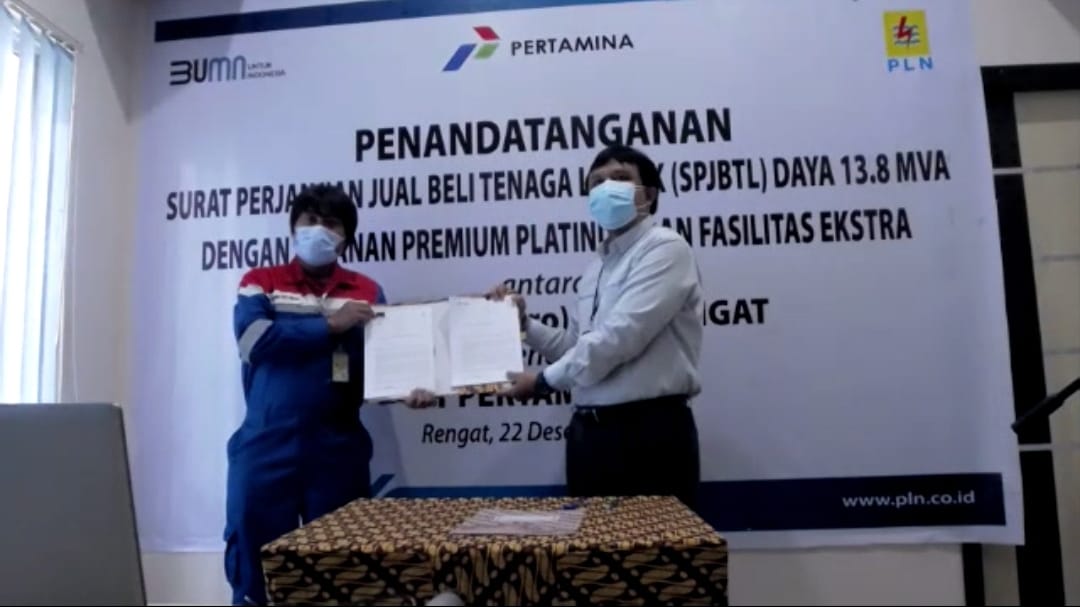 Sinergi BUMN, PLN UIWRKR Pasok Listrik Layanan Premium Platinum Ekstra ke Pertamina EP Lirik Field