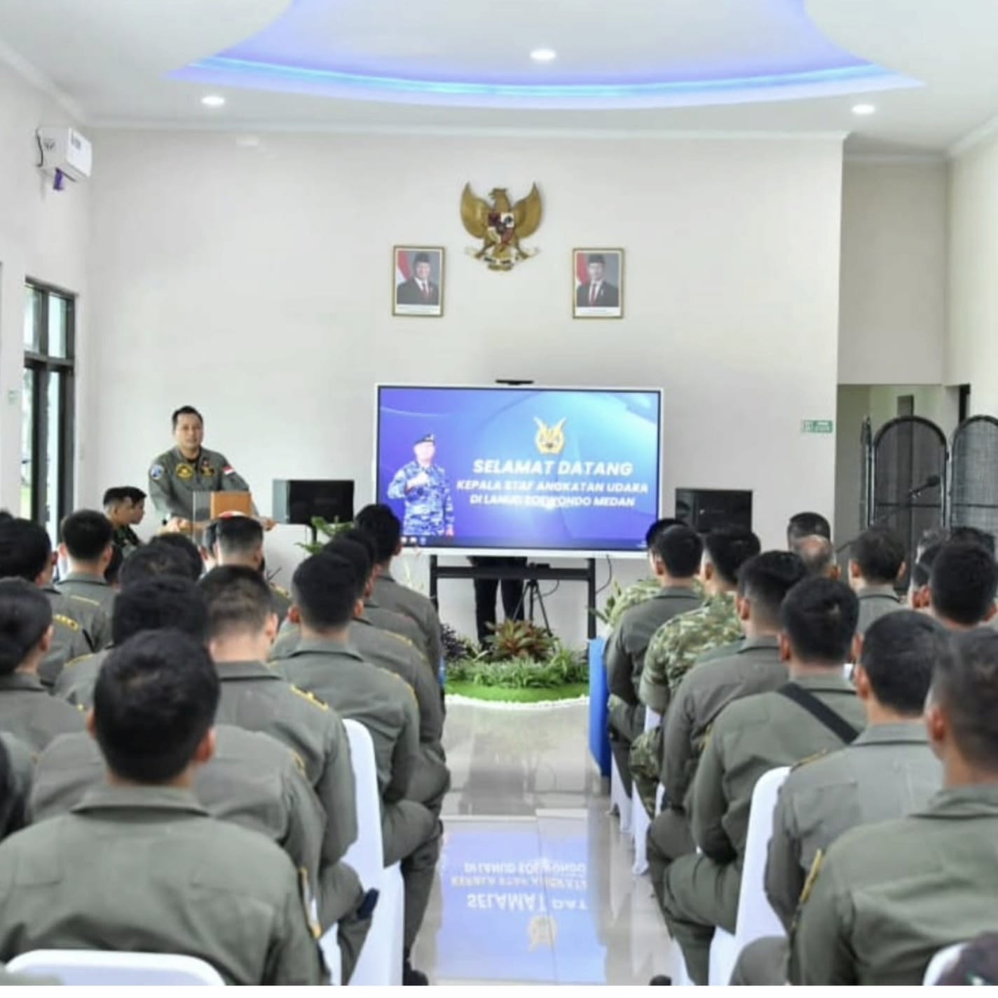 Pangkodau I Hadiri Vicon Penanggulan Bencana Alam, Kasau Sampaikan Pesan Presiden