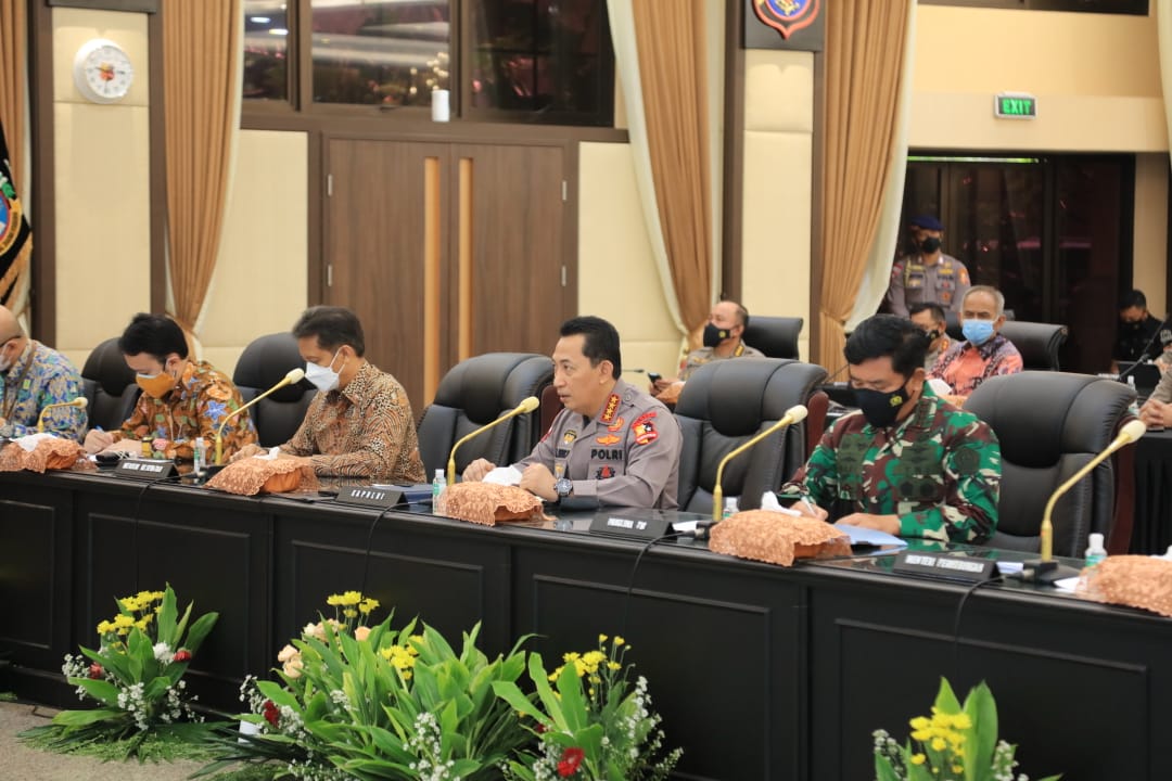 Rakor Lintas Sektoral Jelang Hari Raya Idul Fitri, Kapolri: Keselamatan Rakyat Adalah Hukum Tertinggi