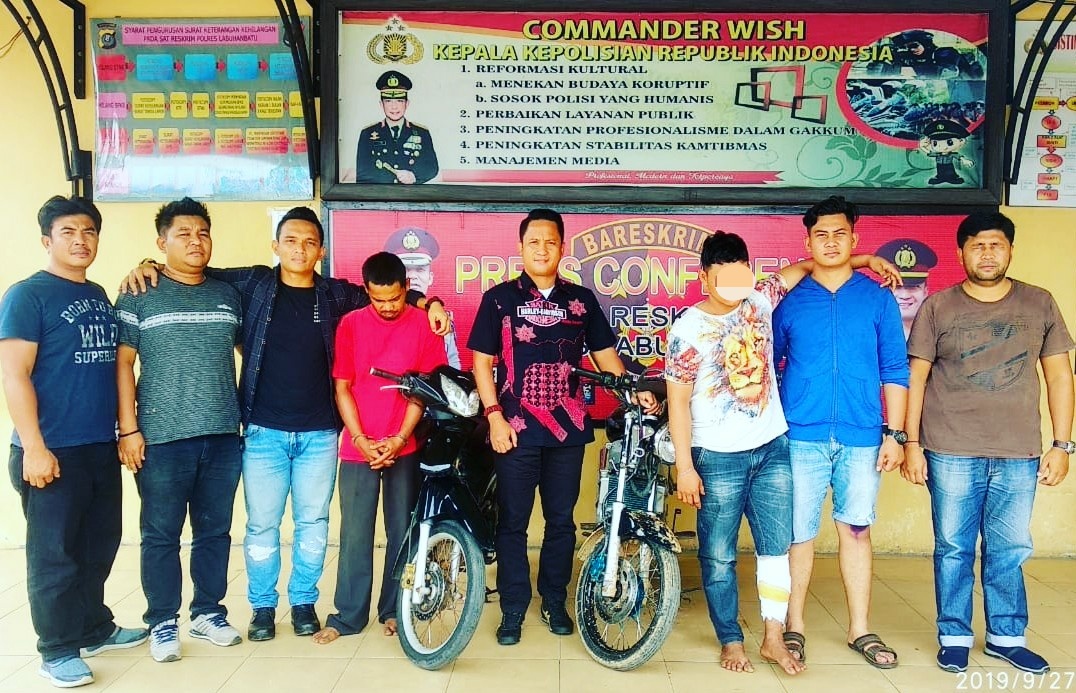 Dor! Akhir Petualangan Residivis Spesial Curanmor, Gol di Mapolres Labuhan Batu
