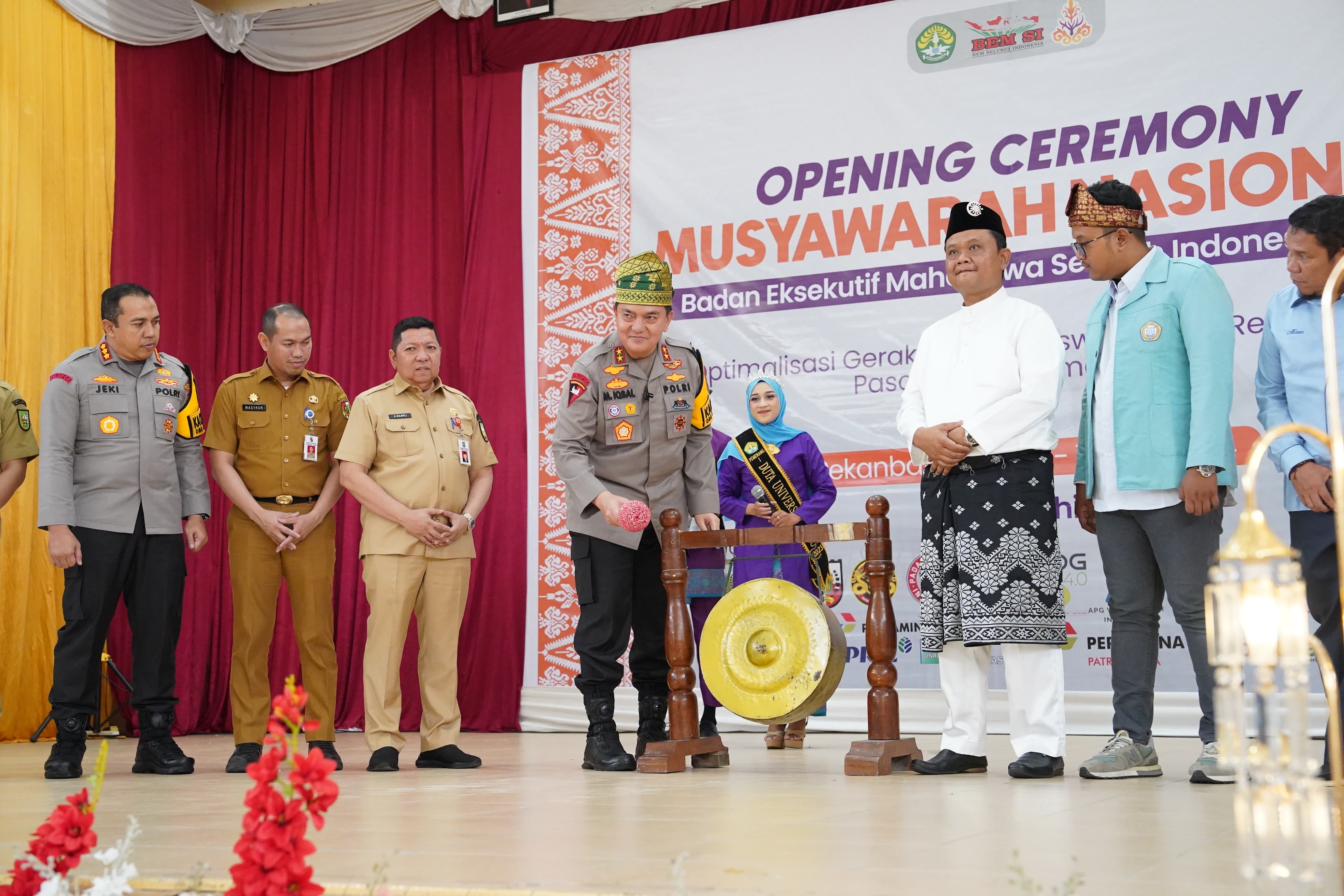 Munas BEM SI Ke-XVII, Kapolda Riau: Momentum Calon Pemimpin Masa Depan Berdiskusi untuk Bangsa dan Negara