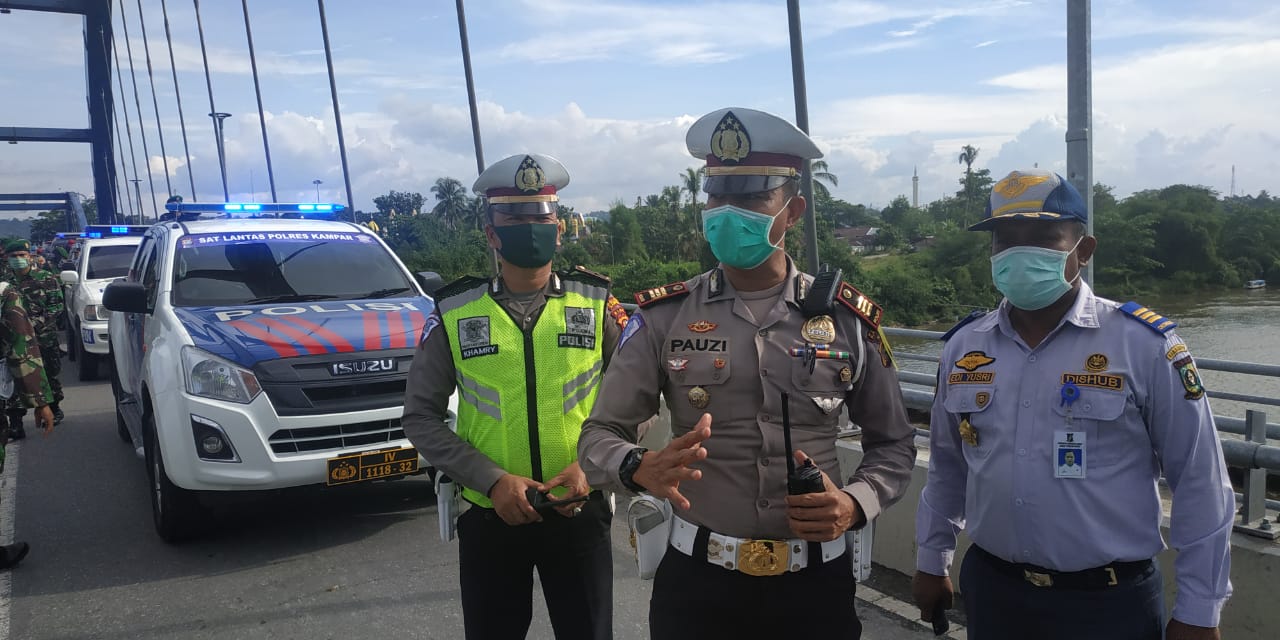 Polres Kampar Bersama Kodim 0313/KPR dan Pemda Menggelar Patroli Gabungan Berskala Besar Menjelang Bulan Suci Ramadhan