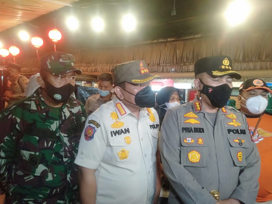 Kodim 0301/PBR Mengikuti Apel Gabungan Operasi Yustisi Dalam Penerapan Prokes