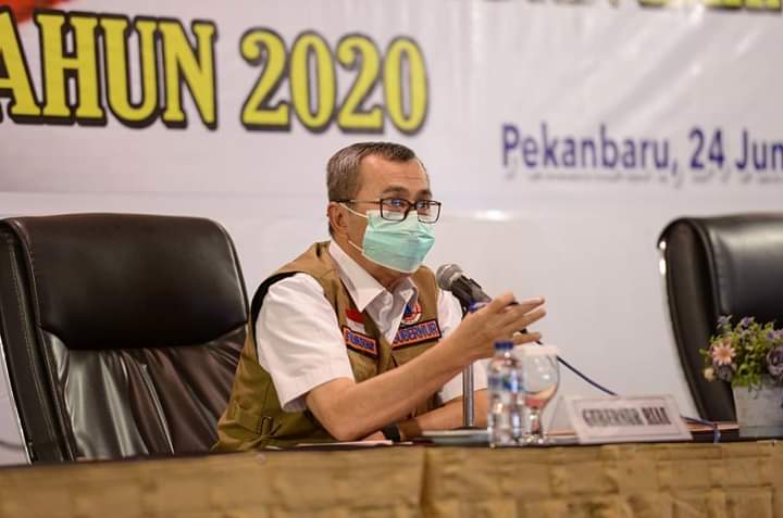 Gubri Hadir Dalam Rapat Koordinasi Kesiapan Penanganan Karhutla di Provinsi Riau Tahun 2020