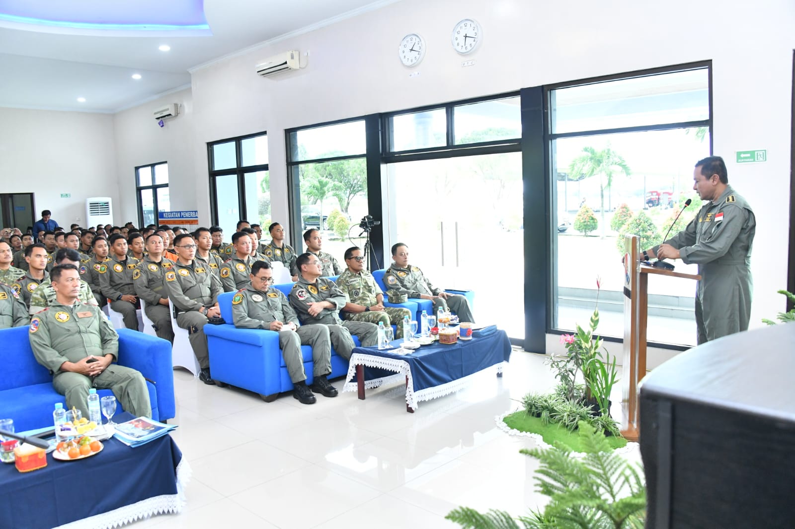 Kaskodau I Dampingi Kasau, Tinjau Posko Satgasud Lanud Soewondo, Pastikan Distribusi Bantuan Berjalan Optimal
