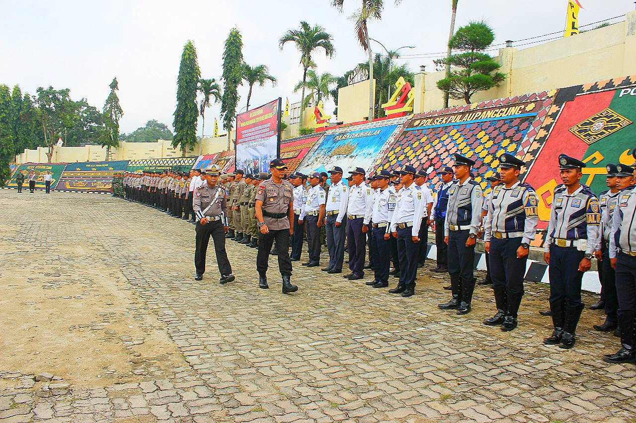 Kapolres Tanggamus Pimpin Apel Pasukan,Operasi Patuh Krakatau 2019