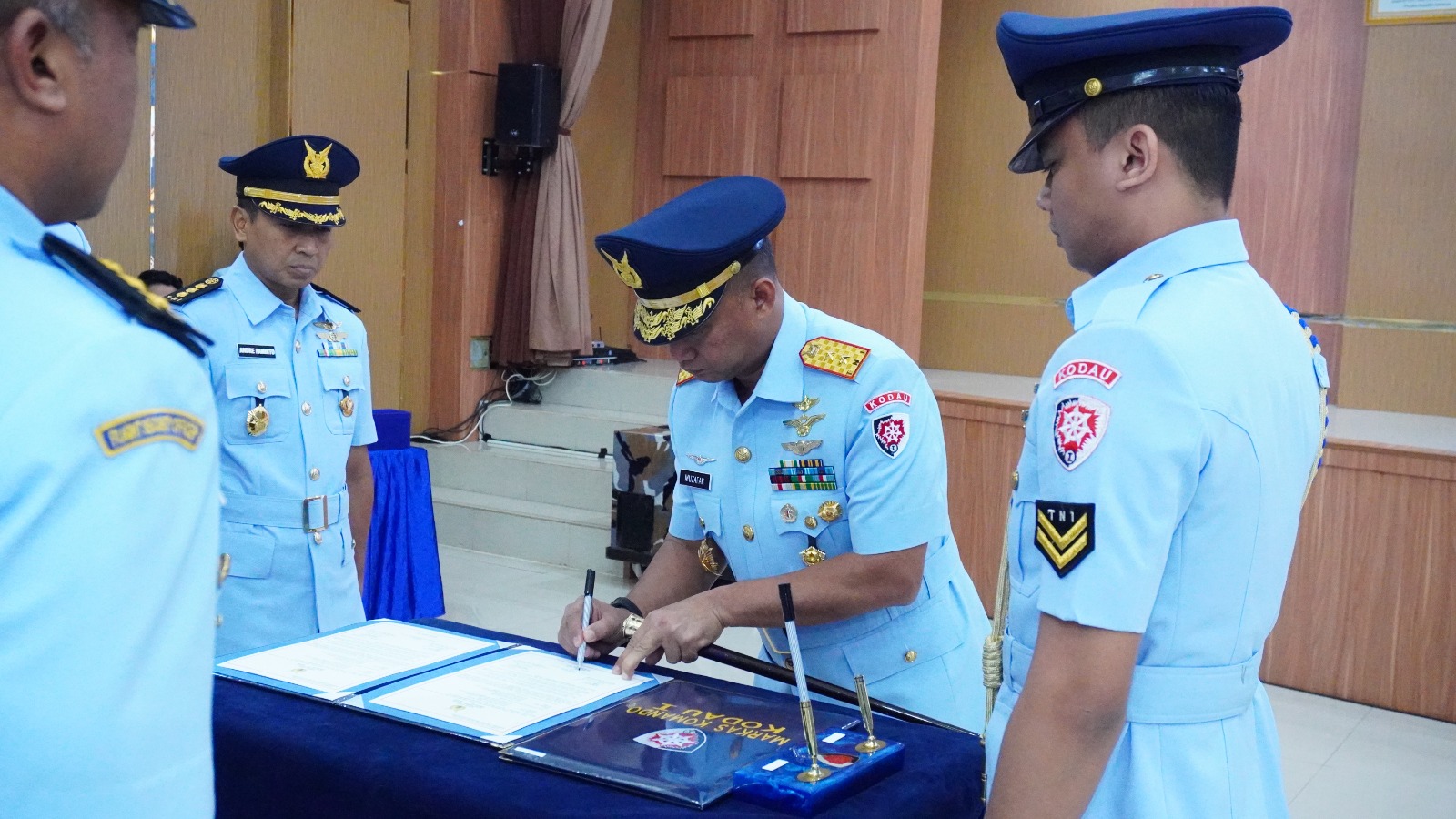 Kolonel Pnb Agus Rohimat, M.Avn.Mgt Resmi Jabat Danlanud RHF