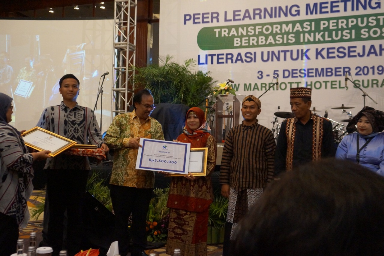 Dua Perpustakaan di Kabupate Muba Meraih Predikat Implementasi Program Transformasi Perpustakaan Berbasis Inklusi Sosial 