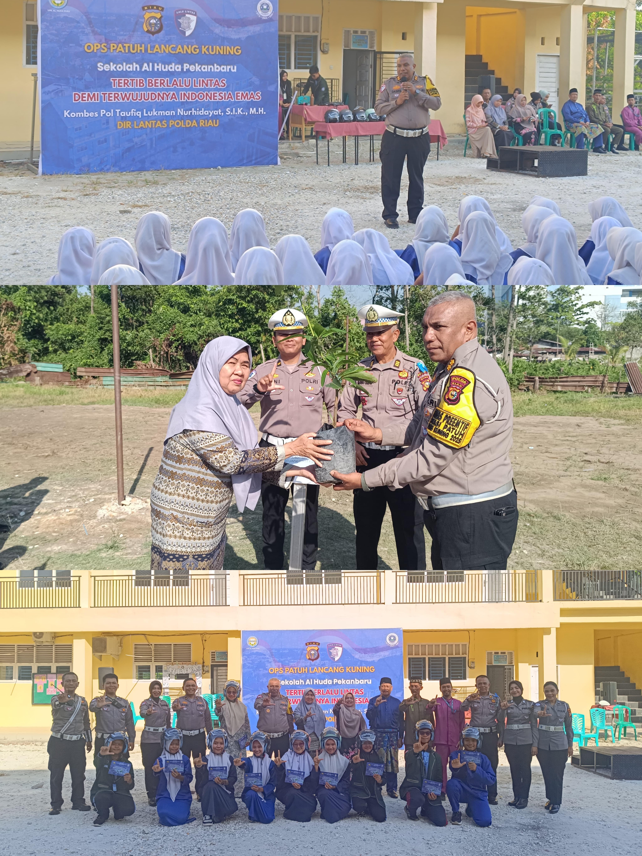 Ditlantas Polda Riau Sasar Sekolah, Edukasi Tertib Lalu Lintas dan Peduli Lingkungan