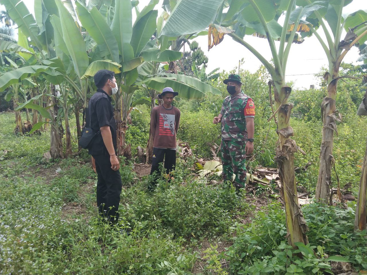 Babinsa Kodim 0301/PBR Bersama MPA Terus Gencar Laksanakan Patroli Dan Sosialisasi Karhutla