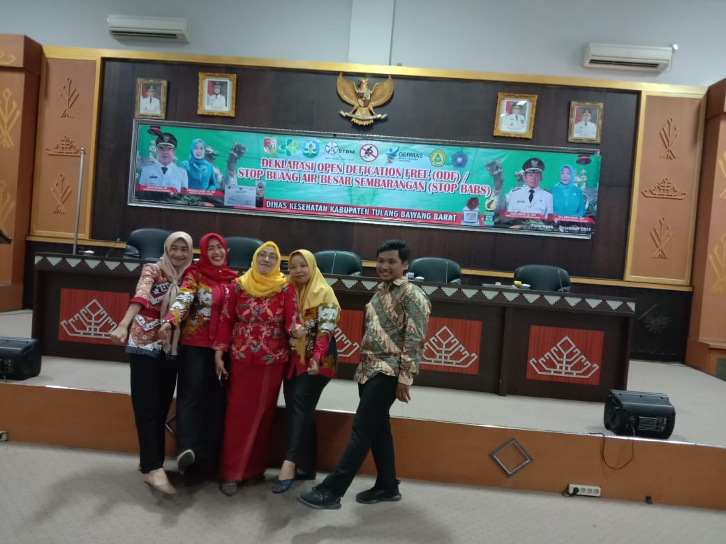 Dinkes Kabupaten Tulang Bawang Barat Mengadakan Deklarasi Open Defecation Free