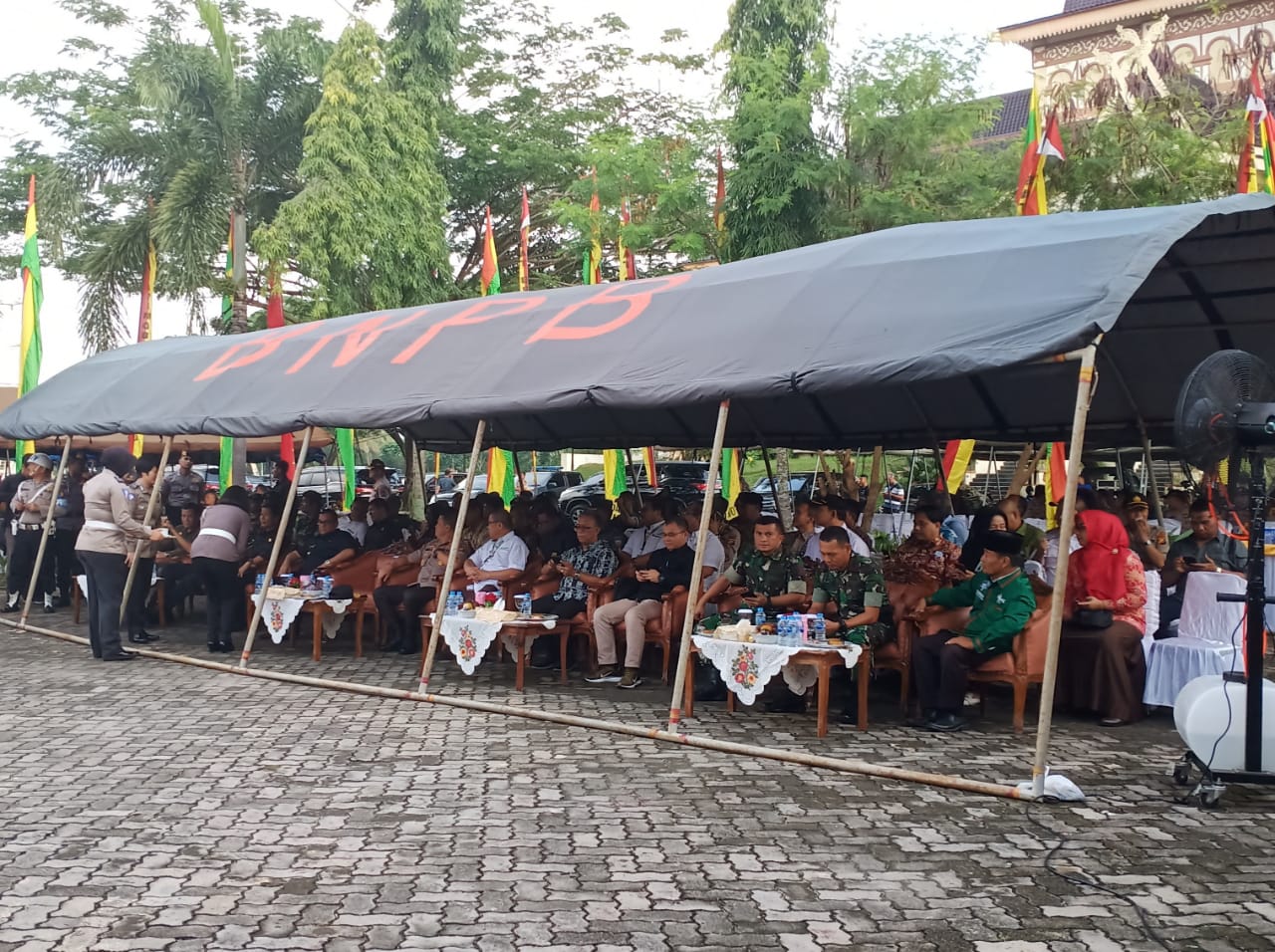 Dandim 0301/Pekanbaru Hadiri Acara Peresmian Posko Relawan Pemadaman Karhutla Provinsi Riau Tahun 2020