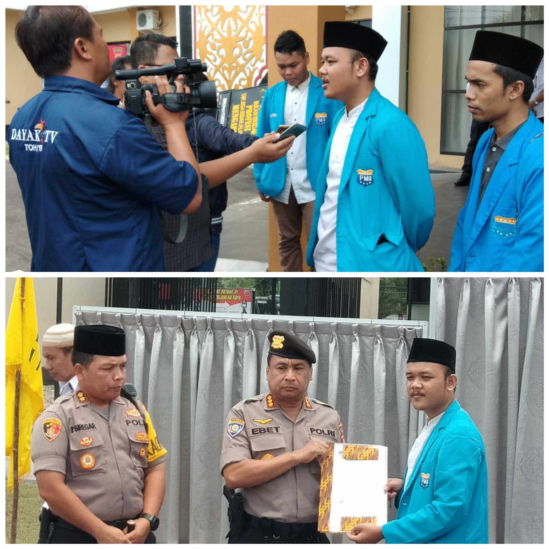 PMII Istighosah dan Doa Bersama Untuk Keselamatan Bangsa, di Halaman Mapolres Palangka Raya