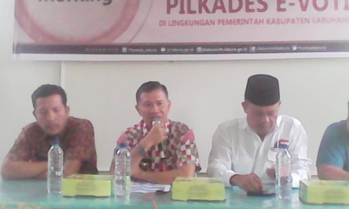 Dinas PMD Labura, Coffe Morning Bersama Wartawan Bahas Pilkades E-Voting