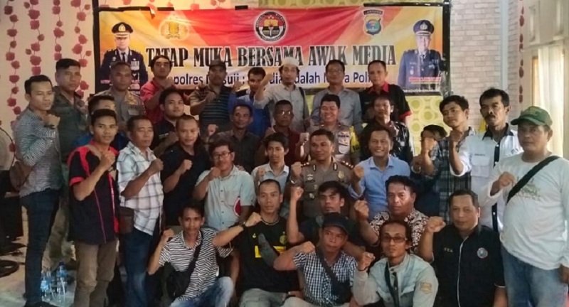 Begini Cara Polres Tulang Bawang Bersama Insan Pers Peringati HPN Tahun 2020