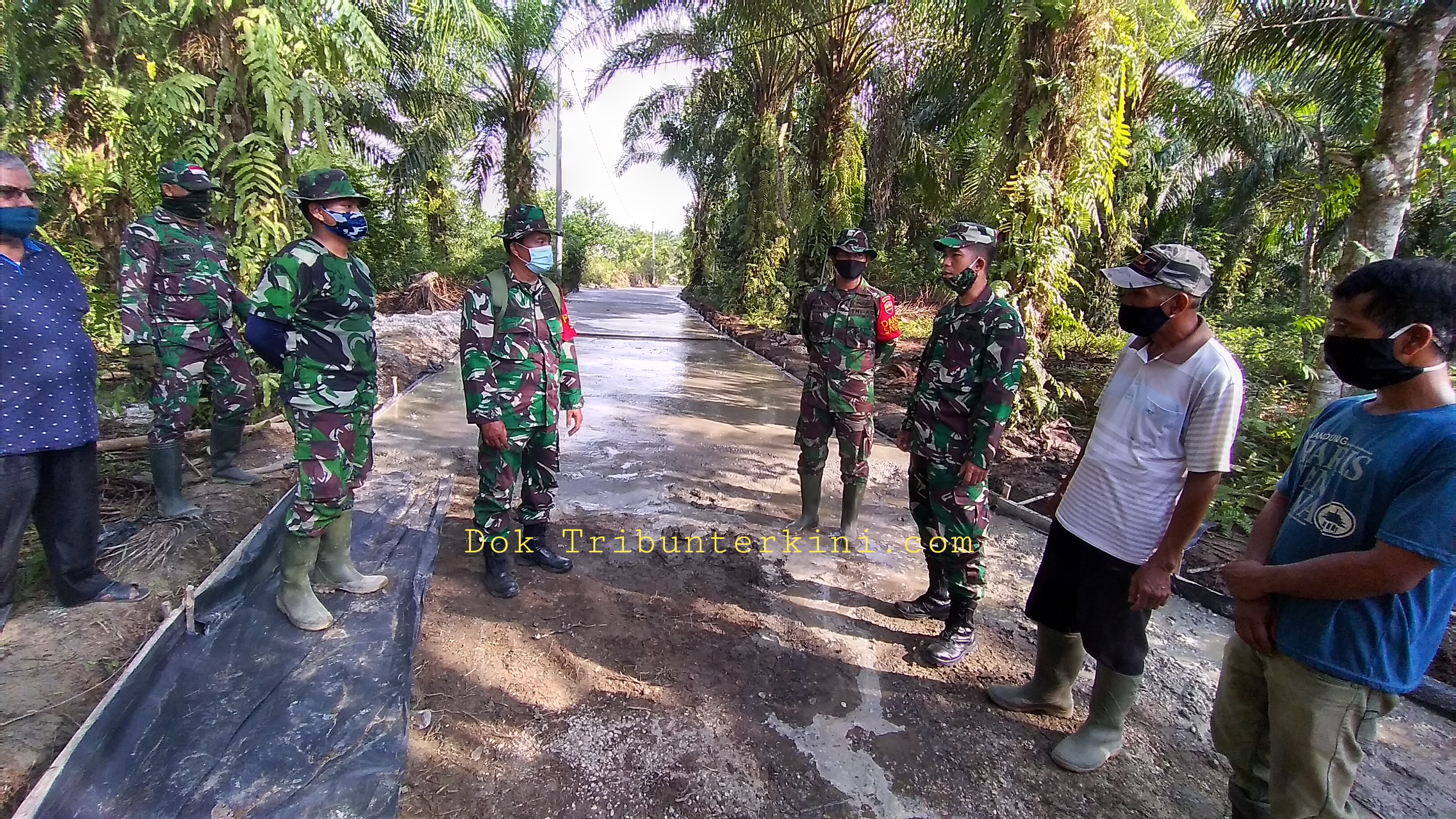 Tinjau TMMD Ke-108 Kodim 0301/PBR, Kapendam I/BB: Apresiasi Serta Bangga Pada Seluruh Personil Satgas TMMD dan Warga