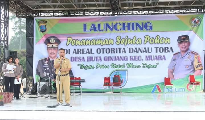 Pemkab Taput Dukung Launching Penanaman Sejuta Pohon