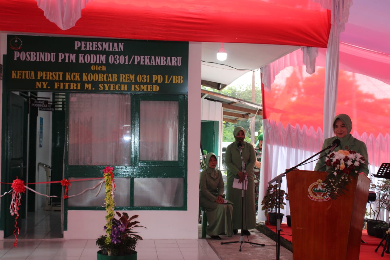 Posbindu PTM Kodim 0301/Pekanbaru Resmi Beroperasi