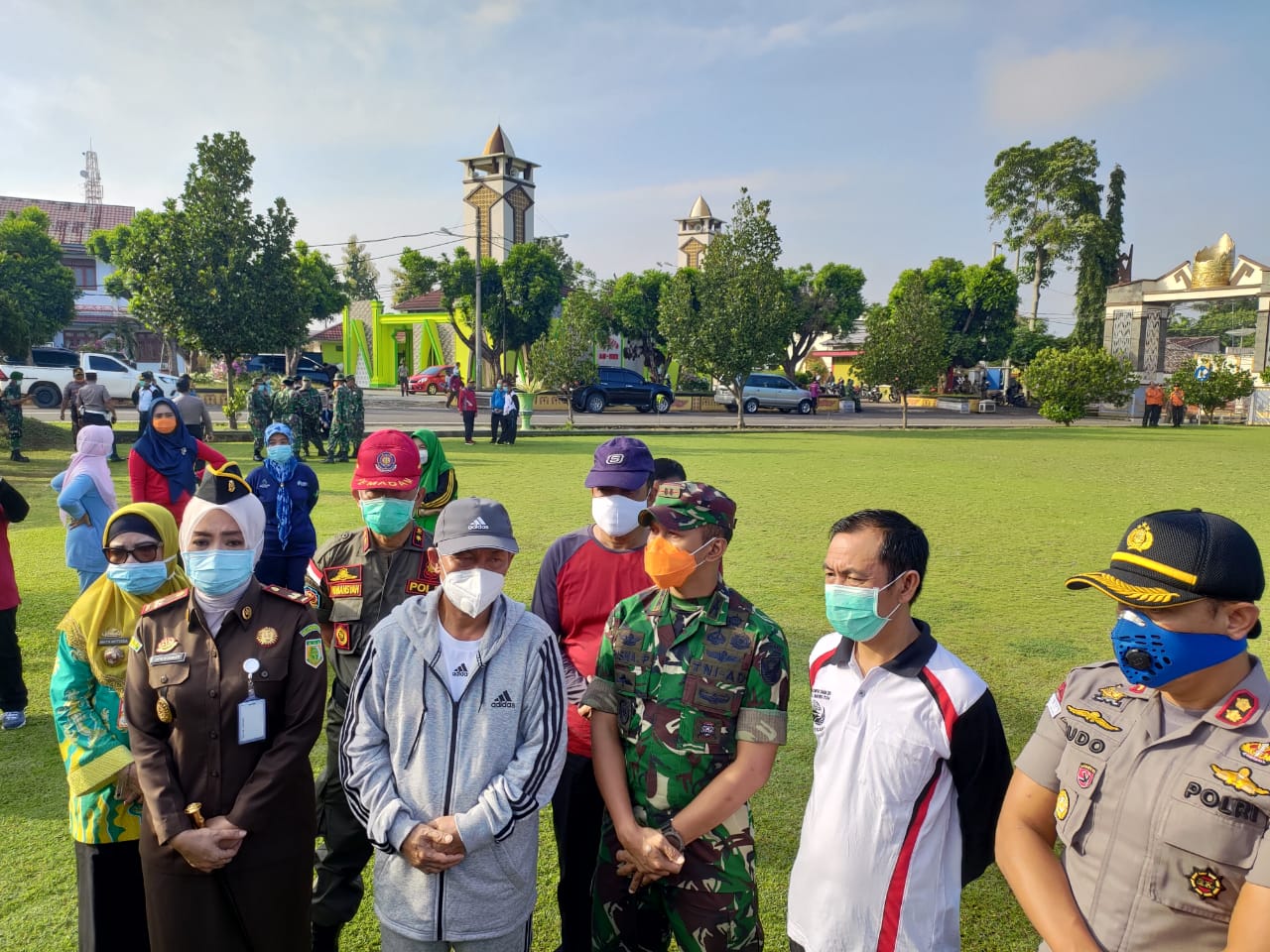 Pemkab Lampura Menggelar Apel Kesiapan Gugus Tugas Covid-19