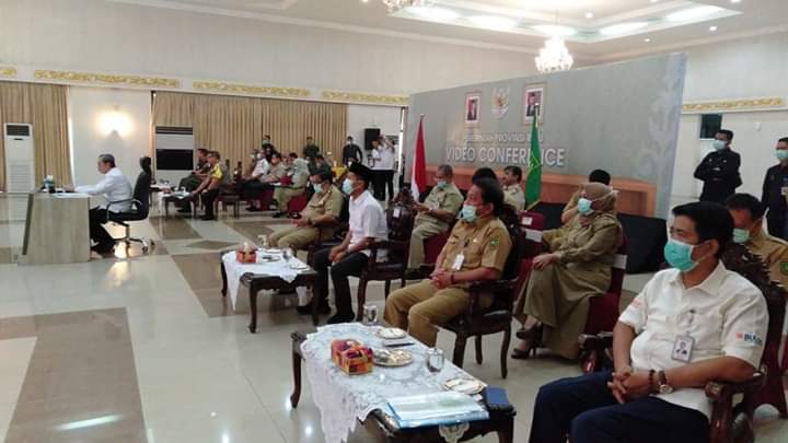 Gubri Syamsuar Vidcon Bersama Presiden RI Membahas Isu Covid-19