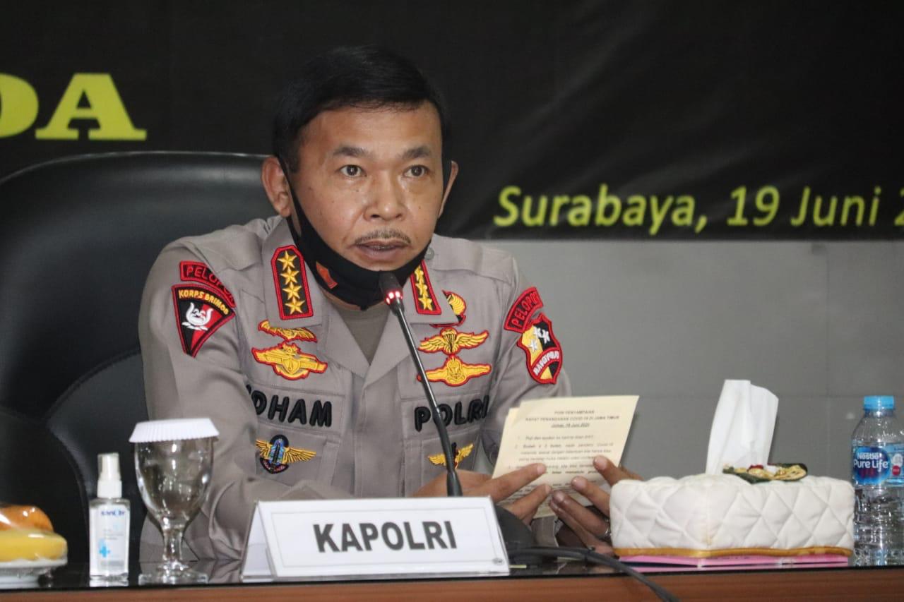 Panglima TNI dan Kapolri Pimpin Rapat Terkait Penanganan Covid-19 di Jawa Timur