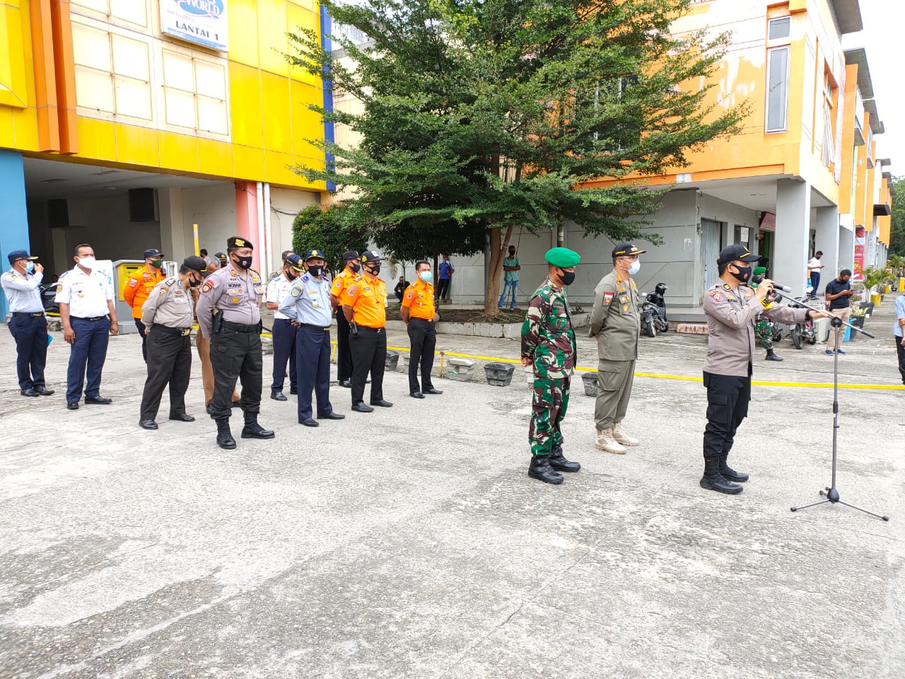 Satgas Pemburu Teking Covid-19 Kabupaten Kampar Lakukan Operasi Yustisi di Kota Bangkinang