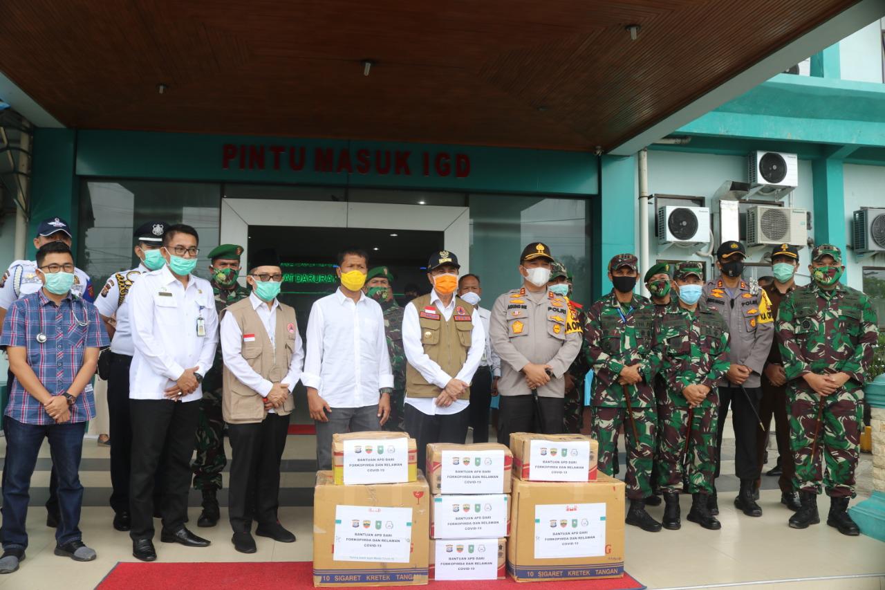 Gubri Bersama Kapolda, Danrem 031/WB, dan Ketua DPRD Riau Turun Langsung Meninjau Pelaksanaan PSBB Kota Dumai