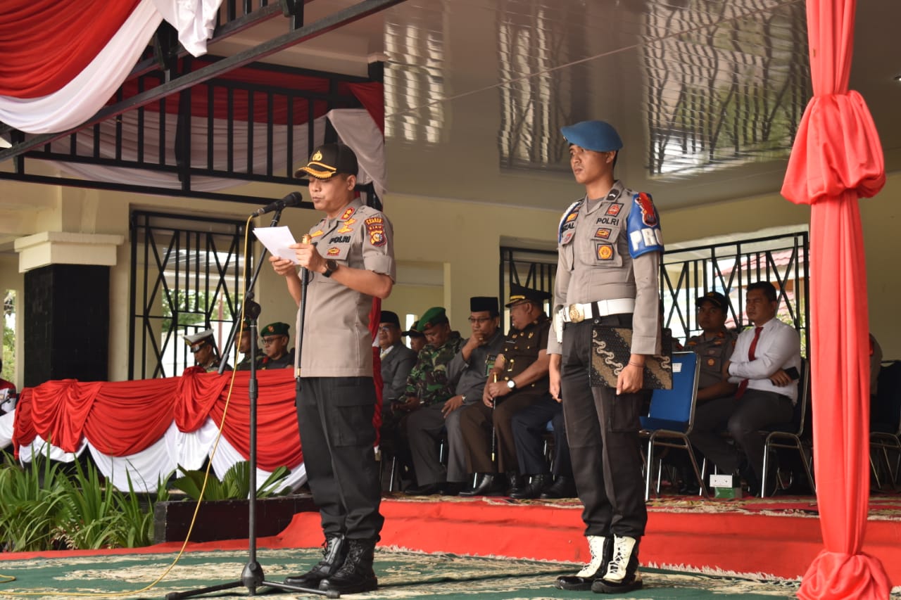 Operasi Lilin Muara Takus Tahun 2019 : Polres Kampar Dirikan 4 Pospam dan Turunkan 420 Personel Gabungan