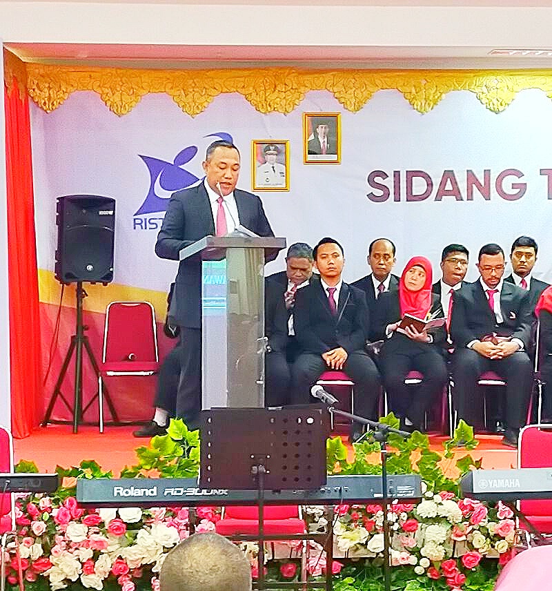 Bupati Tubaba Umar Ahmad, Sampaikan Orasi Ilmiah Wisuda Program Sarjana Itera