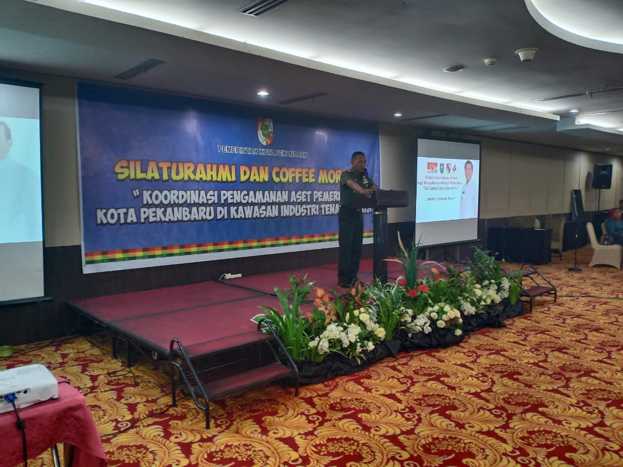 Dandim 0301/Pekanbaru Hadiri Acara Koordinasi Pengamanan Aset Kota Pekanbaru Kawasan Industri Tenayan Raya