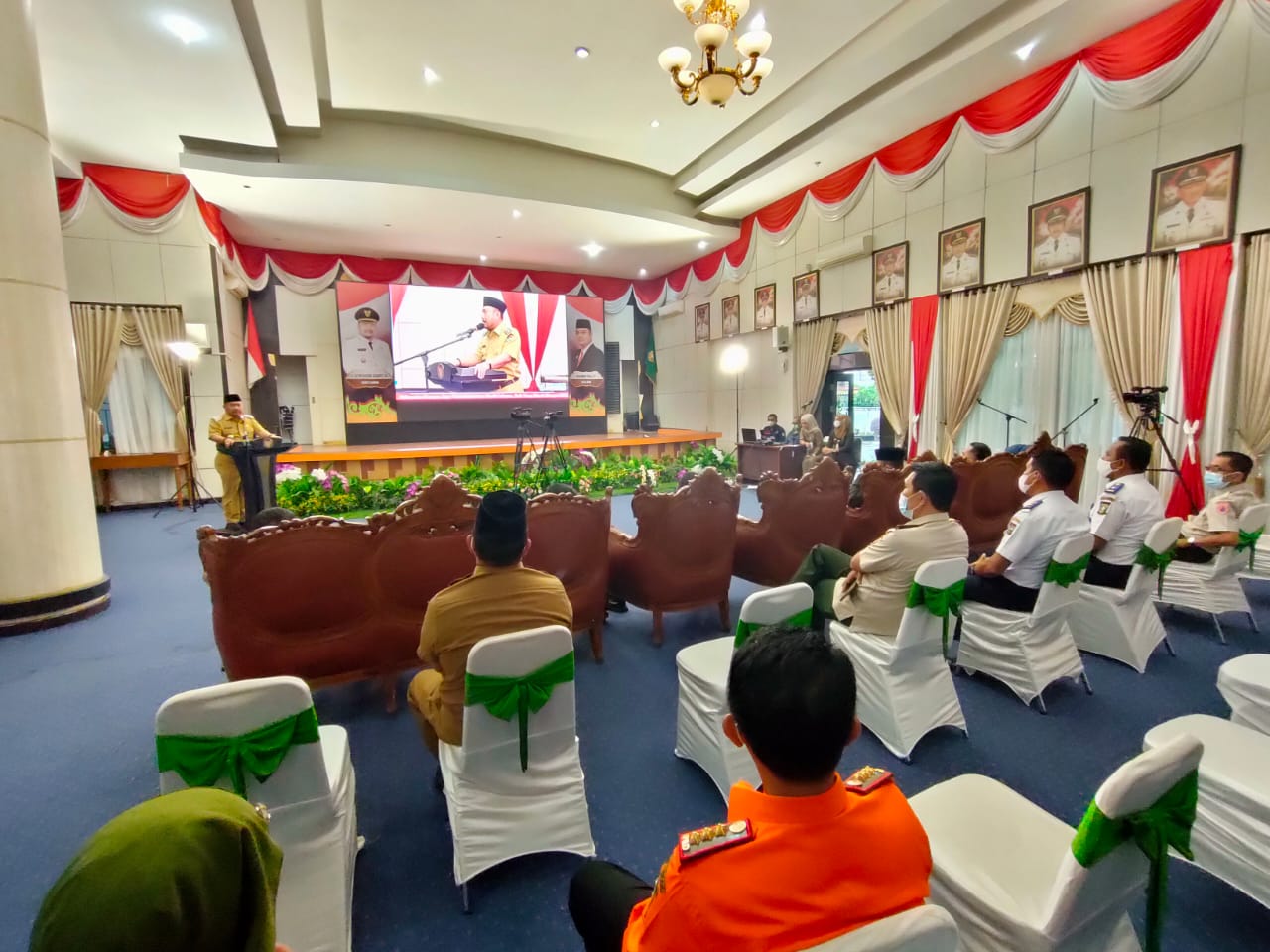 Bupati Kampar Bersama Forkopimda Lakukan Deklarasi Tentang Peniadaan Mudik Lebaran Tahun 2021