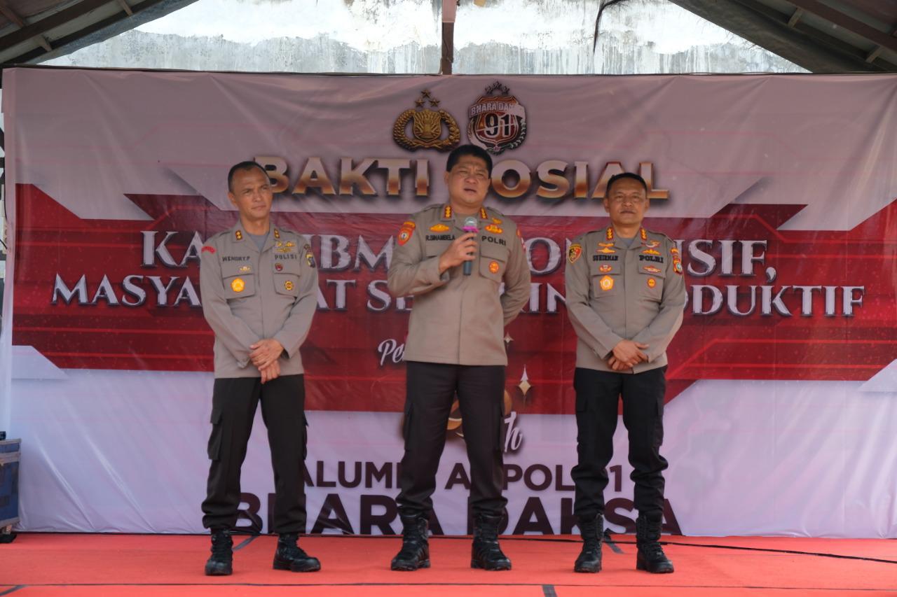 29 Tahun Pengabdian Alumni Akpol 1991 Gelar Kegiatan Baksos di Kota Pekanbaru