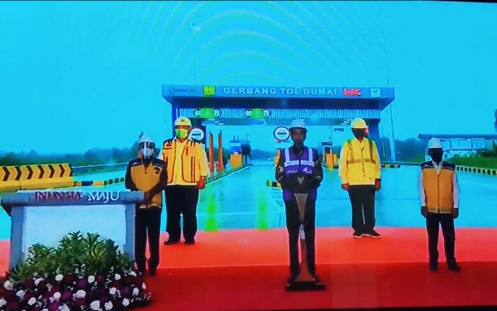 Presiden Resmikan Jalan Tol Permai Secara Virtual, Gubri: Ini Menjadi Tonggak Sejarah Bagi Provinsi Riau