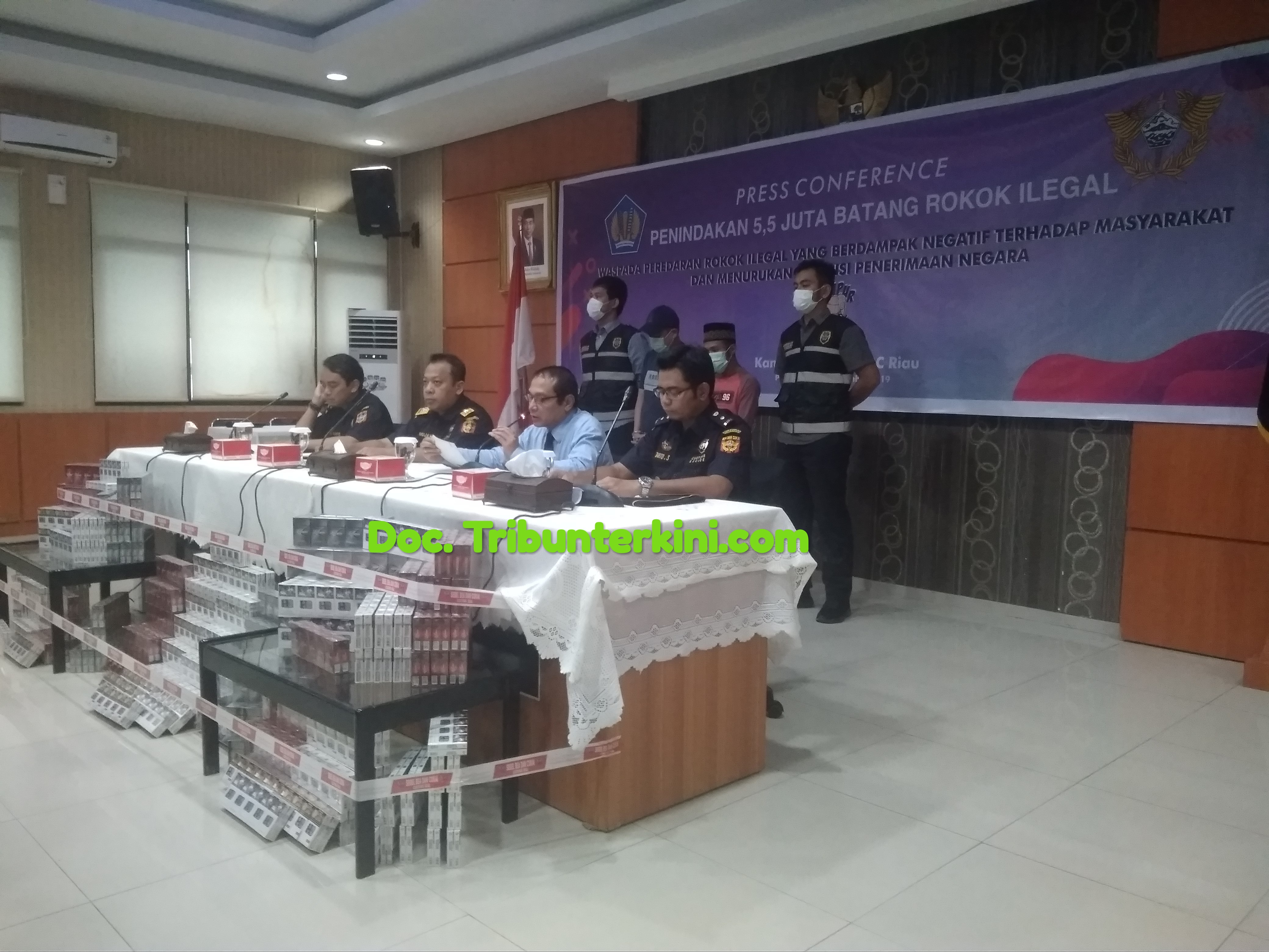 Penindakan Rokok Ilegal Oleh Kanwil DJBC Riau