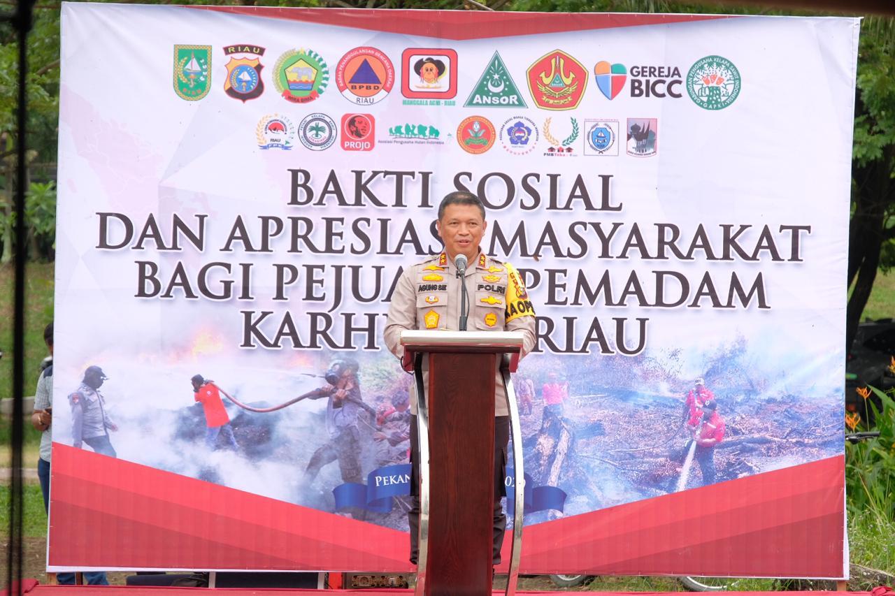 Apresiasi Masyarakat Bagi Pejuang Pemadam Karhutla Riau