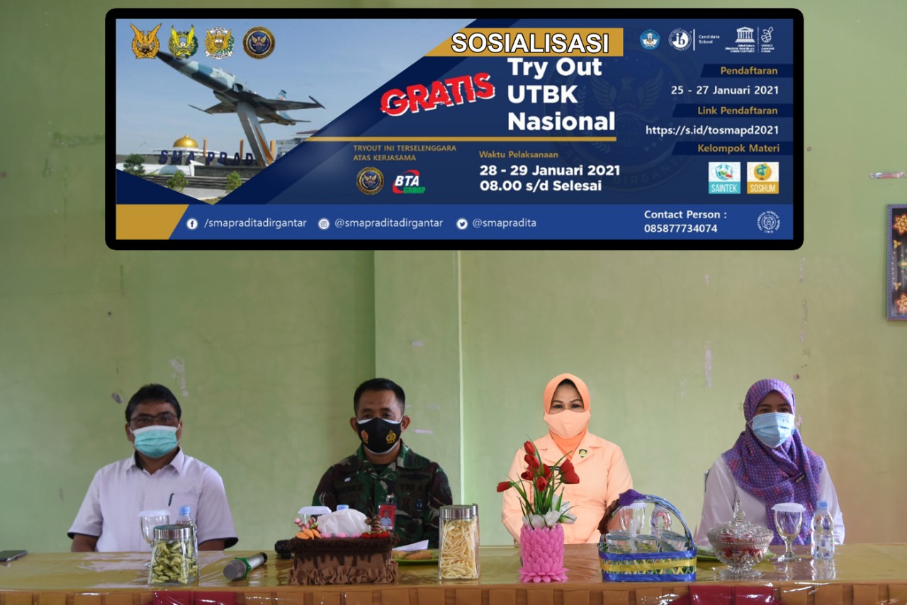 Yasarini Pengurus Cabang Lanud RSN Sosialisasikan Try Out UTBK SMA Pradita