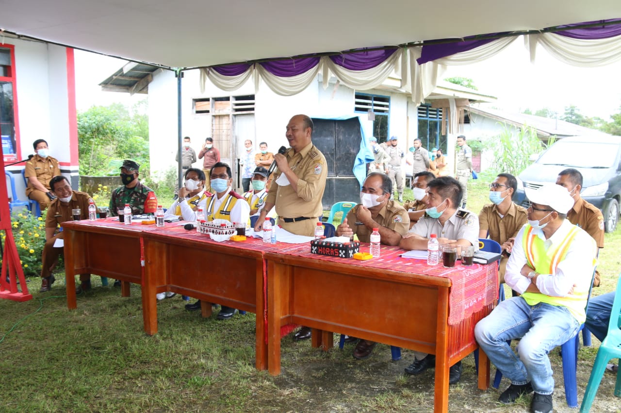 Bupati Taput dan Balai BPJN Sumut Sosialisasikan Pembangunan Jalan Lingkar Siborong-borong