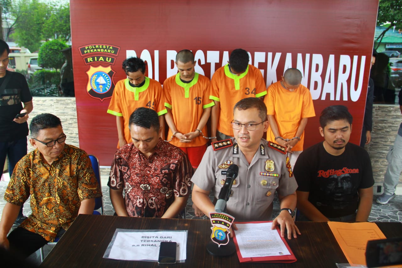 Pelaku Jambret Jalan Cempaka Yang Viral, Berhasil Diciduk Polresta Pekanbaru