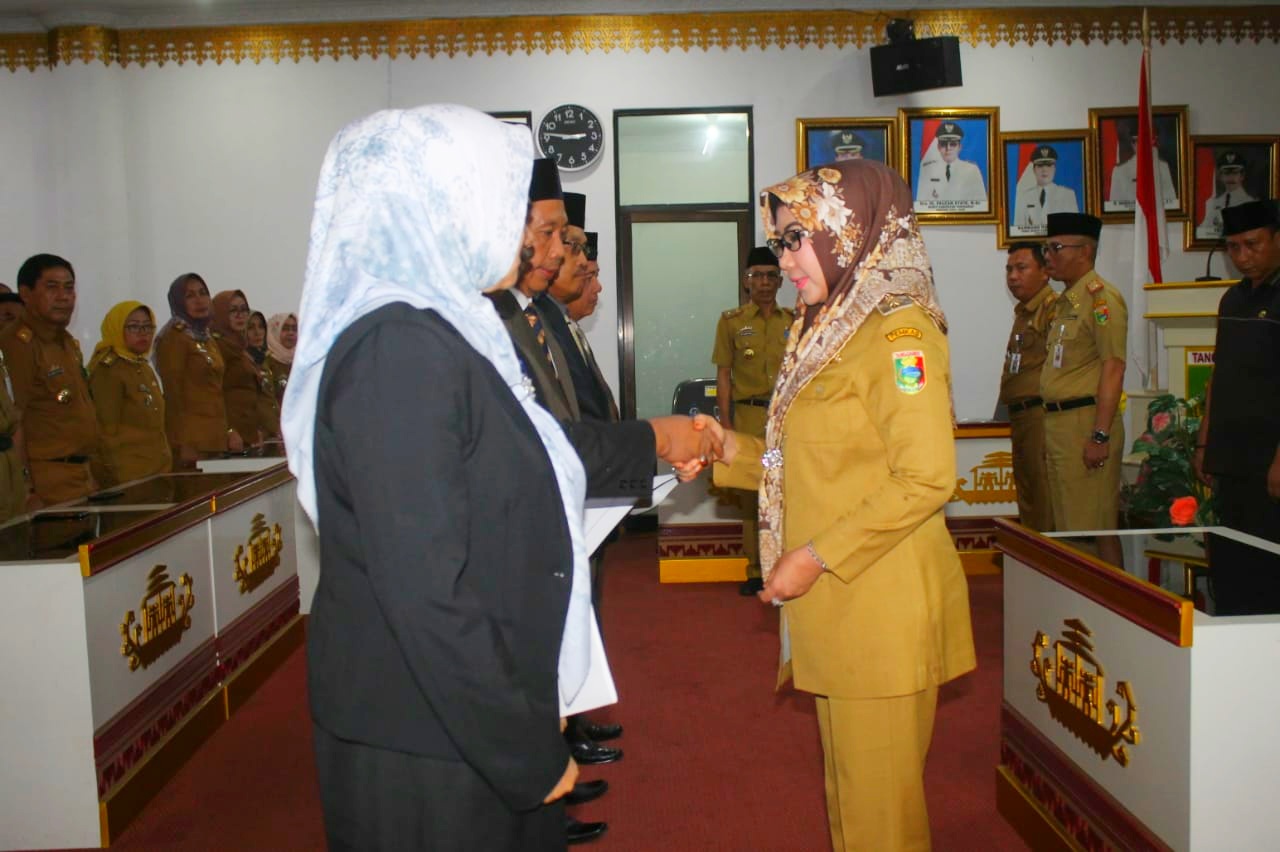 Bupati Tanggamus Lantik Lima Kepala Dinas, Ini Nama-namanya