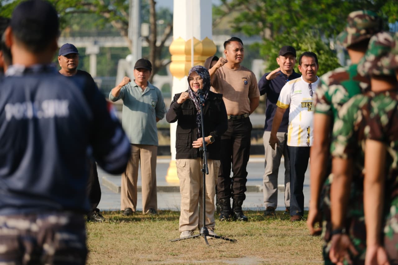 Gotong Royong Polres Siak bersama Forkopimda Siak, Wujud Nyata Instruksi Presiden RI