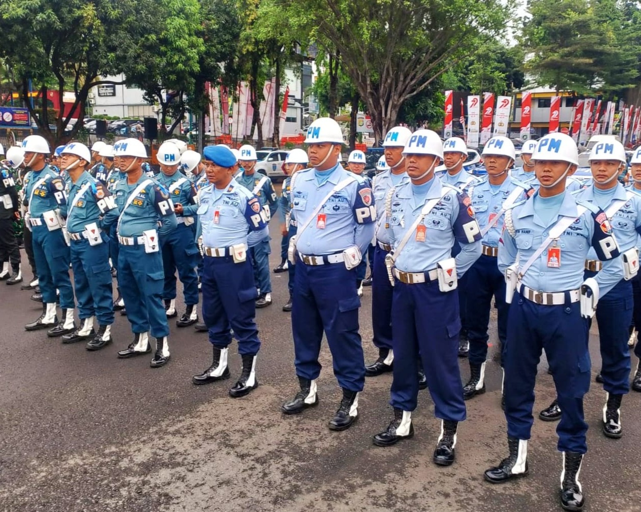 Danpom Koopsud I Dampingi Kapolda Metro Jaya Gelar Pasukan Operasi Patuh Jaya 2025